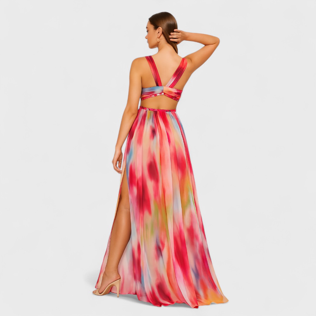 Clara - Long Painted Dress