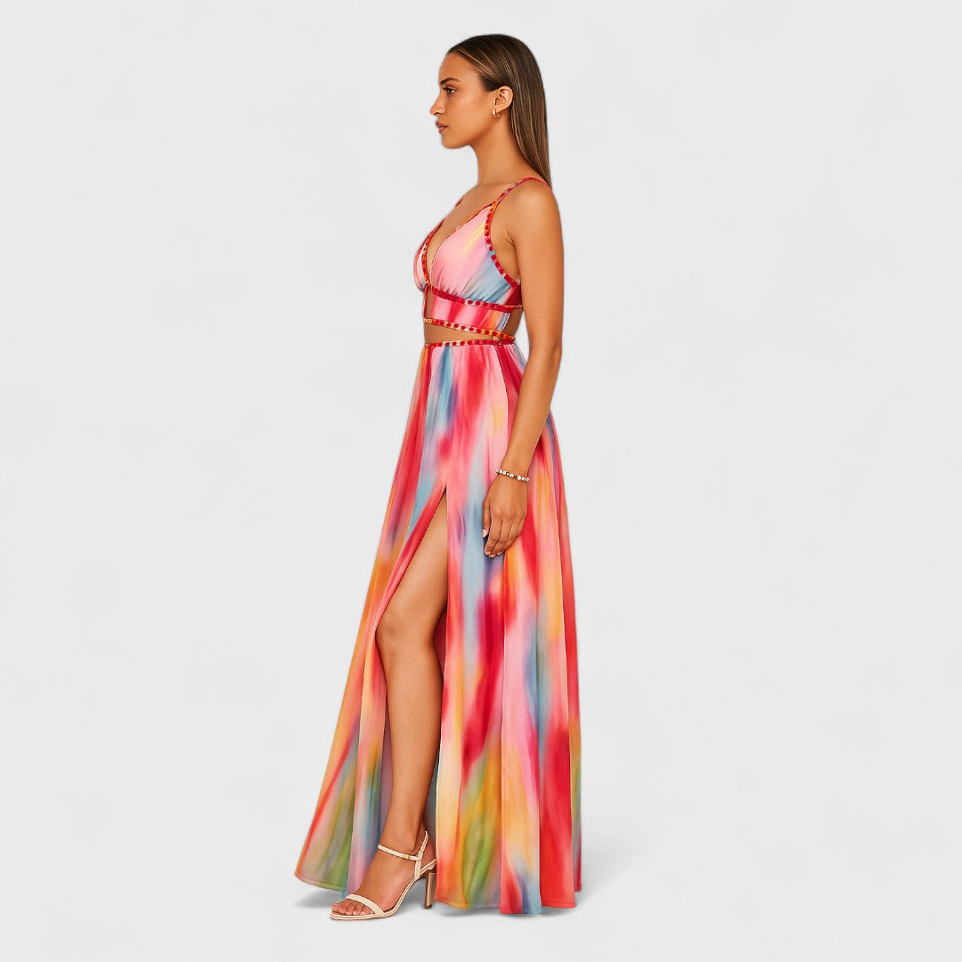 Clara - Long Painted Dress