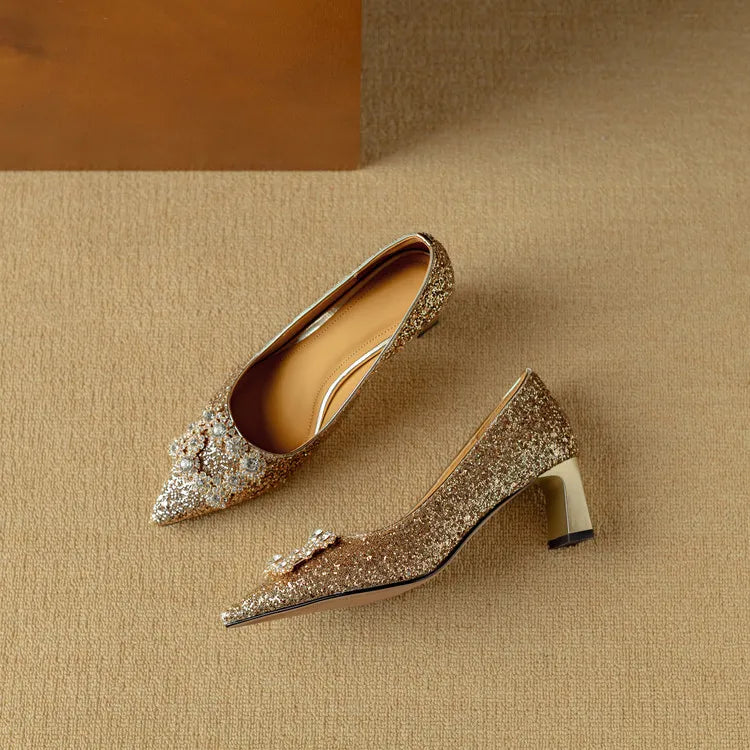 Isabella Glitter Heels Gloria