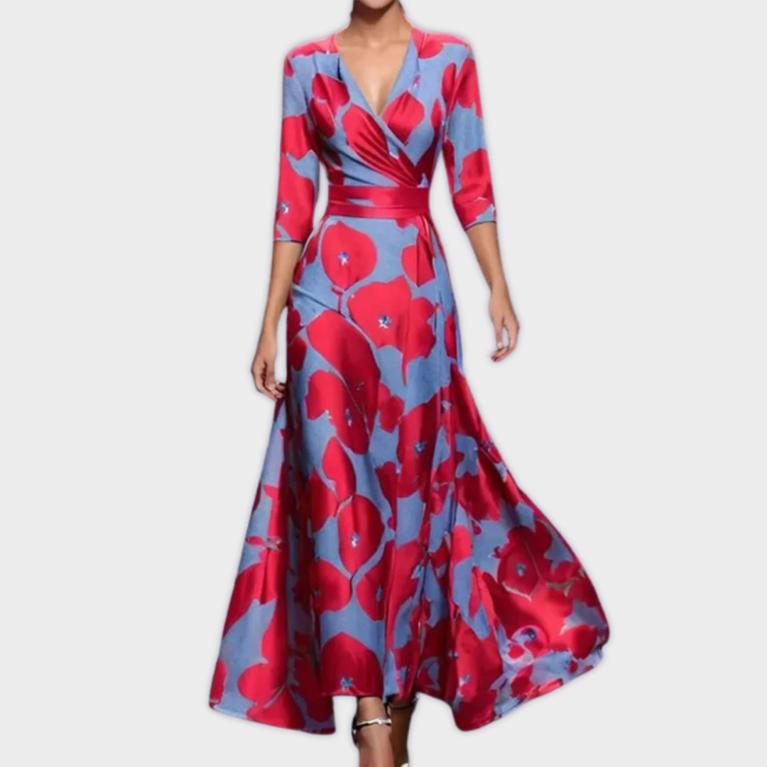 Sara - Handmade Long Dress in High-Quality Fabric