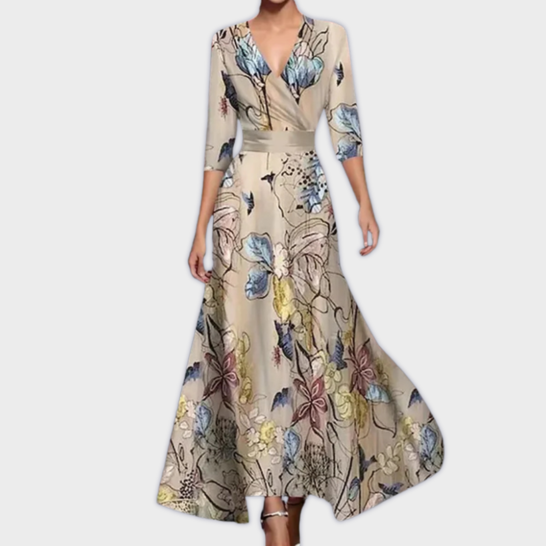 Sara - Handmade Long Dress in High-Quality Fabric