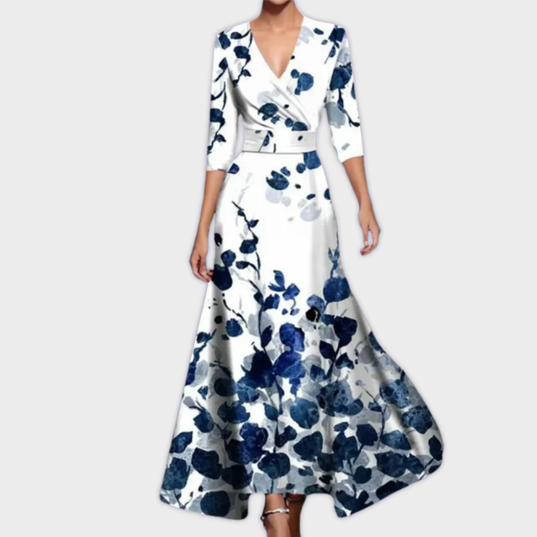 Sara - Handmade Long Dress in High-Quality Fabric