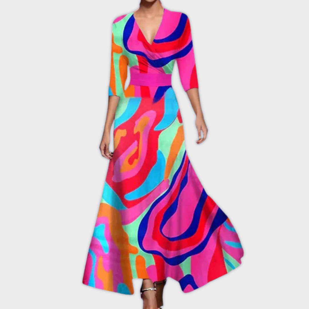 Sara - Handmade Long Dress in High-Quality Fabric