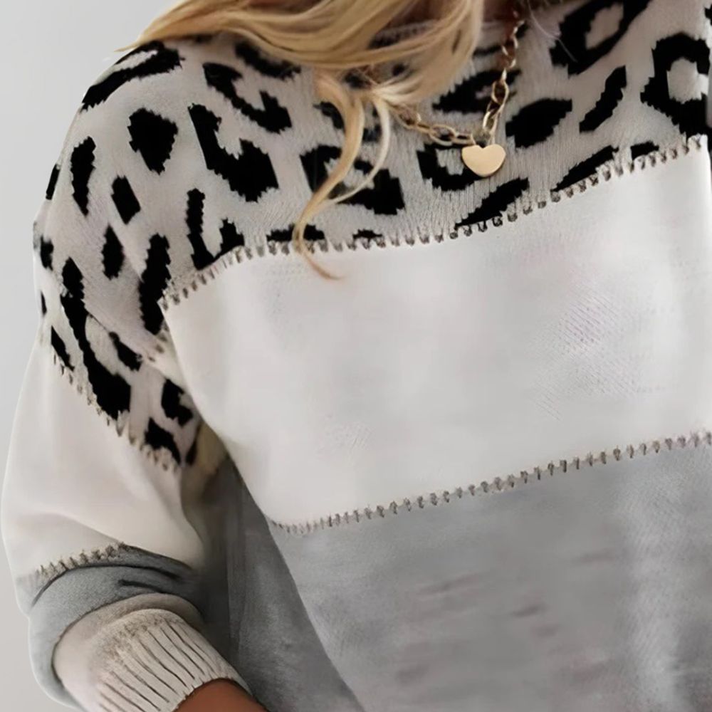 Samantha | Leopard Print Casual Jumper
