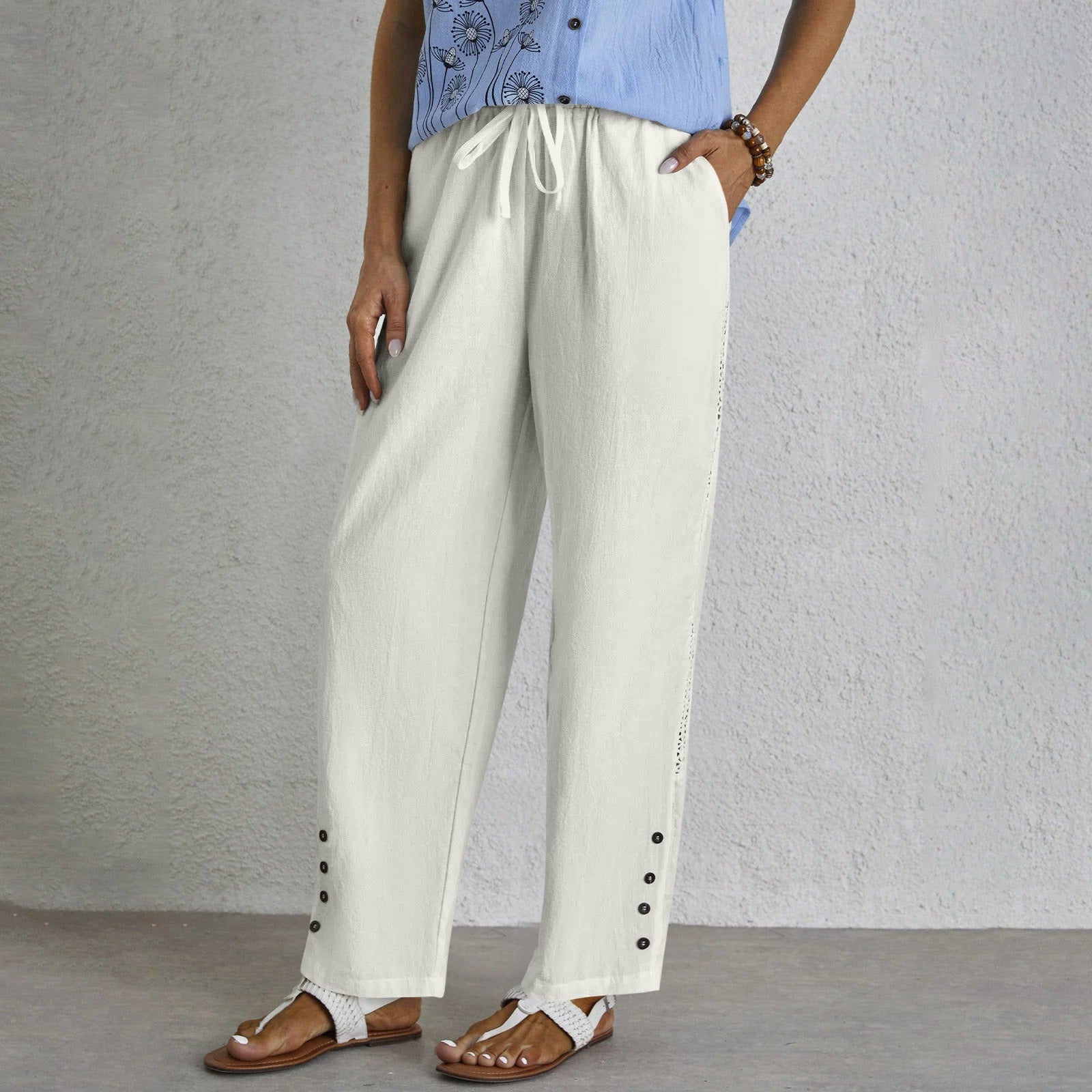 Liora™ | Button-Up Trousers Without a Problem