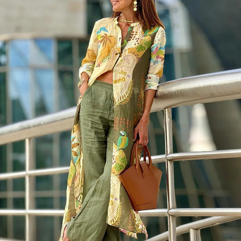 Celestine – Elegant linen coordinated set
