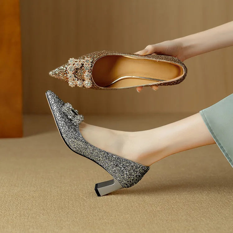 Isabella Glitter Heels Gloria