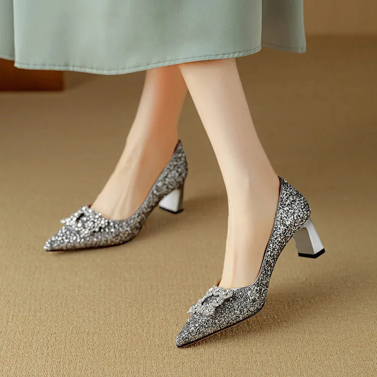 Isabella Glitter Heels Gloria