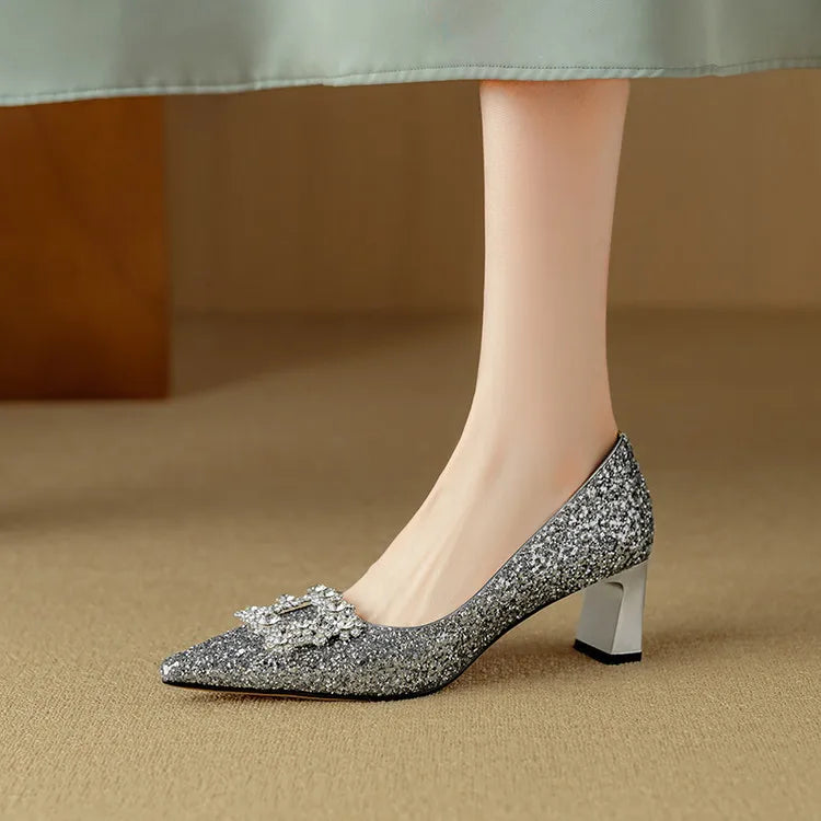 Isabella Glitter Heels Gloria