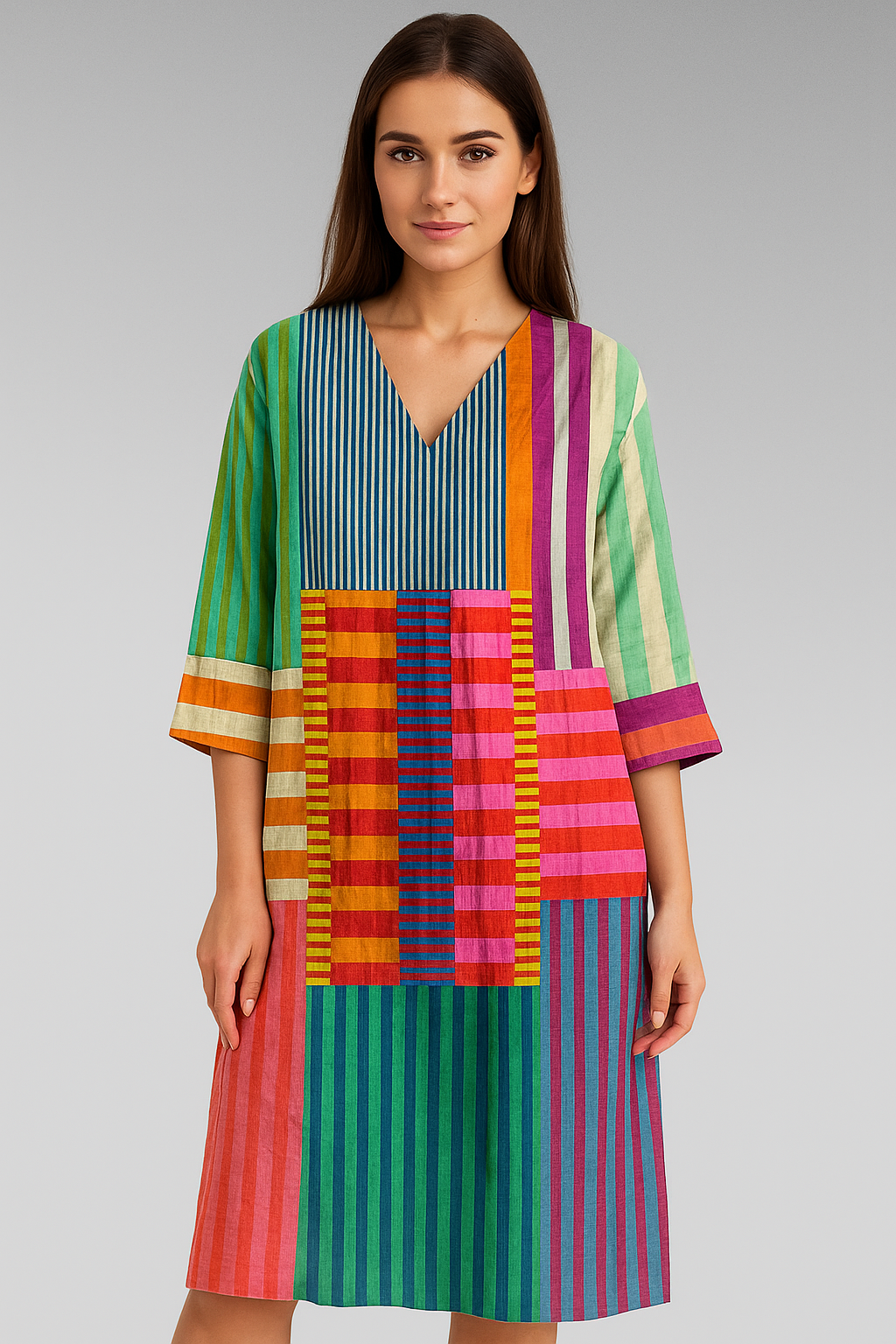 Zara™ | Elegant Geometric Dress